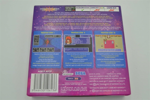 Phantasy Star Collection - EUR - I æske - GameBoy Advance spil (A Grade) (Genbrug)